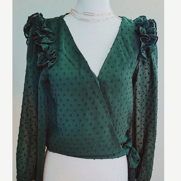 PEACH LOVE CALIFORNIA Boho Chic Long Sleeves Top - Picture 5 of 7